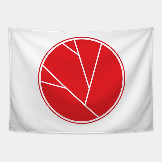 Red Japan Tapestry by Valshin