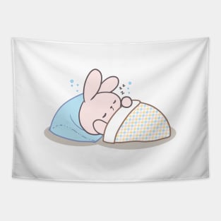 Cute rabbit bunny sleeping Tapestry