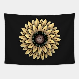 Cute Sunflower Mandala Tapestry