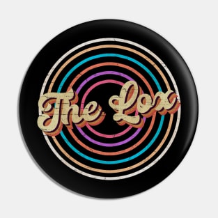 vintage circle line color The Lox Pin