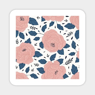 Floral Seamless Pattern Magnet