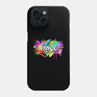 Wolf Love Colorful Typography Wolves Wild Animal Phone Case