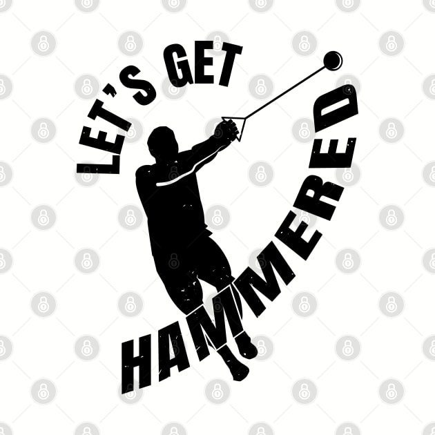 Hammer Throw Get Hammered Athlete Gift by atomguy