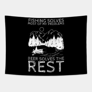 Fishing Solves Most Of My Problems Tapestry