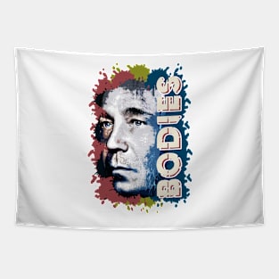 bodies series Stephen Graham as  Mannix Crime Drama History graphic design illustration Tapestry