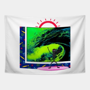 Retro Vintage Surfer Tapestry