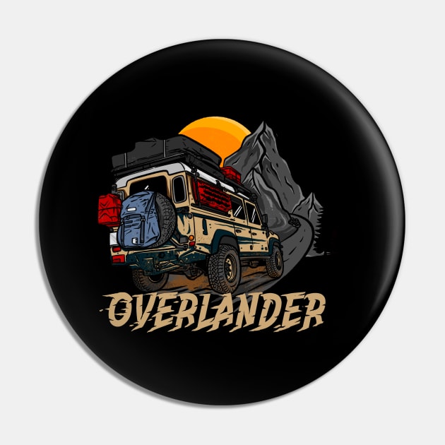 Creme Land Rover Defender Adventure Seeker Pin by 4x4 Sketch