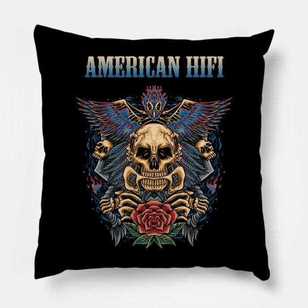 AMERICAN HIFI BAND Pillow by citrus_sizzle