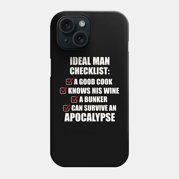 Bill and Frank - ideal man checklist - apocalypse edition Phone Case by EnglishGent