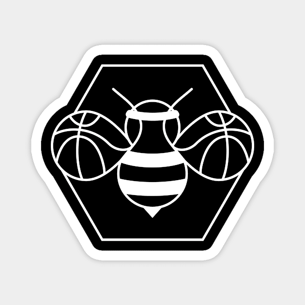 Baller Bee – White Magnet by PHLytees