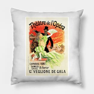 Theatre de L' Opera PARIS OPERA by Jules Cheret Vintage French Pillow