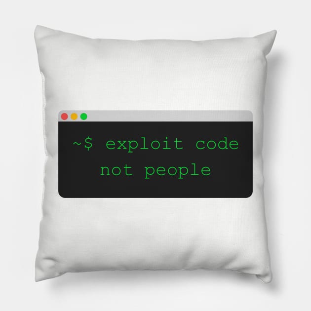 Exploit Code not People Pillow by leo-jess