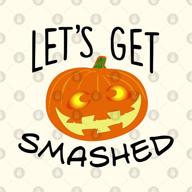 Lets Get Smashed Pumpkin by Rosemarie Guieb Designs