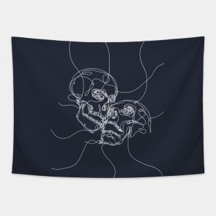 skull lovers 2 Tapestry