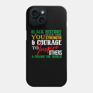 BLACK HISTORY MONTH Phone Case