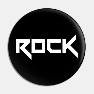 rock logo Pin