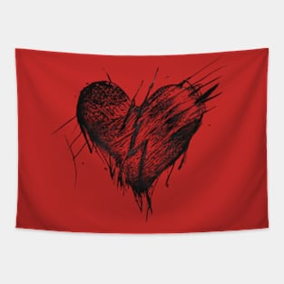 broken heart t-shirt Tapestry