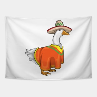 Duck Mexican hat Poncho Tapestry