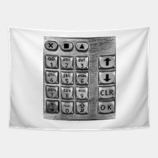 Retro callbox keypad Tapestry