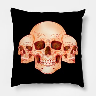 Triple skull Pillow