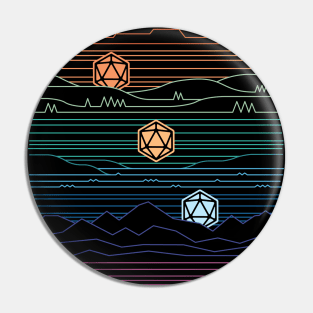 D20 Sunrise Sunset Pin