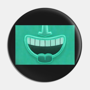 Aqua Tiki Smile Mask! Pin