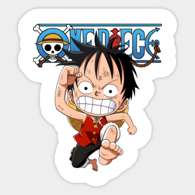 luffy one piece pirates sticker teepublic