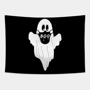 Ghost Wearing Boo Mask Tapestry