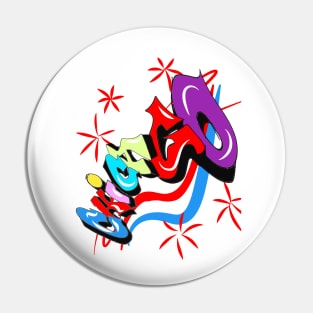 Chicago Graffiti for 4th of July celebration Pin