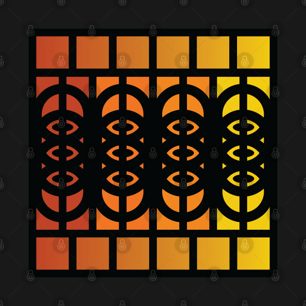 “Dimensional Cloning” - V.4 Orange - (Geometric Art) (Dimensions) - Doc Labs by Doc Labs