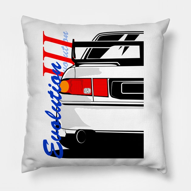 Mitsubishi Lancer Evolution 3 Pillow by gaplexio