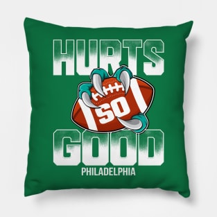 Hurts So Good Football T-Shirt Pillow