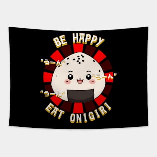 Happy Onigiri Tapestry