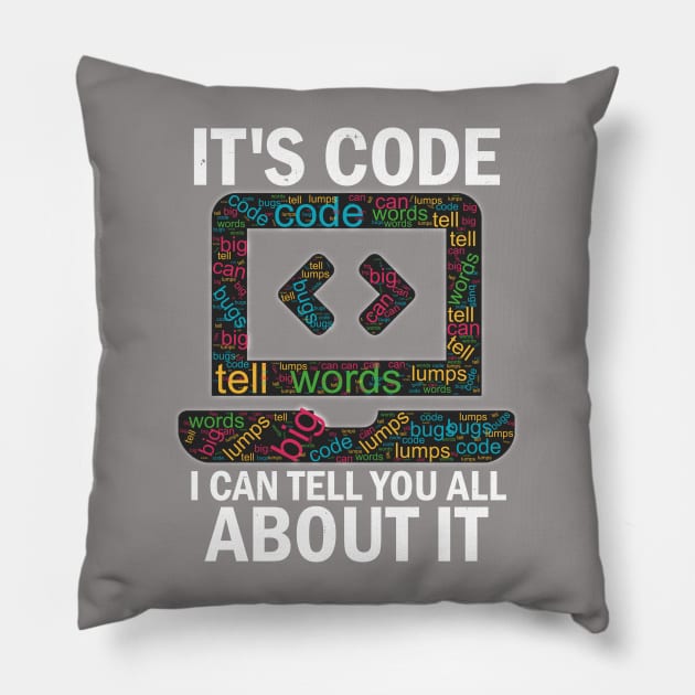 It's Corn Meme Parody It's Code Programmer Humor Pillow by alcoshirts