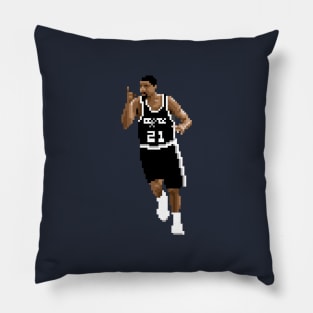 Tim Duncan Pixel Running Pillow