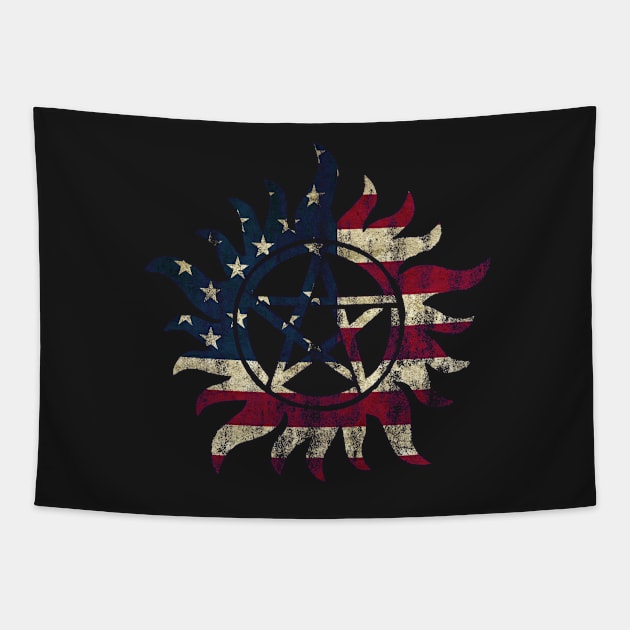 American Anti Possession Tapestry by HappyLlama