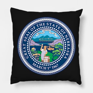 Nebraska Coat of Arms Pillow