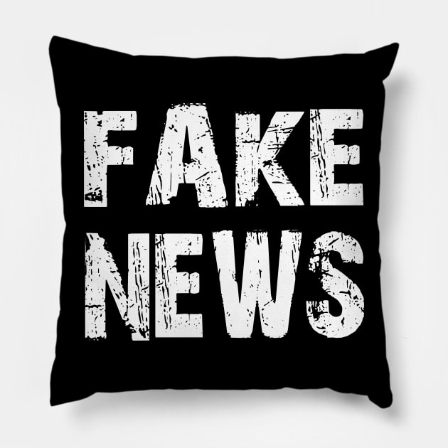 Fake news Pillow by IDesign23