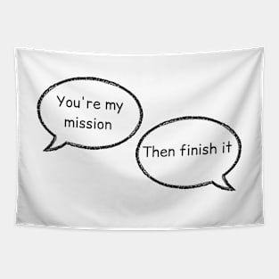 you are my mission then finish it stucky comic with background Tapestry