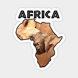 Africa Wildlife Continent Elephant Tug of War Magnet