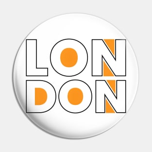 London creative typography Pin