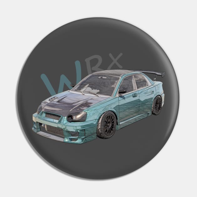 TIME-ATTACK JDM WRX STI Pin by iConicMachines