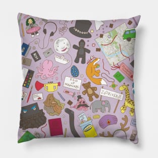 Boosh pattern purple Pillow