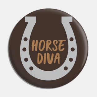 Horse Diva Pin