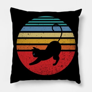 Retro cat pose Pillow