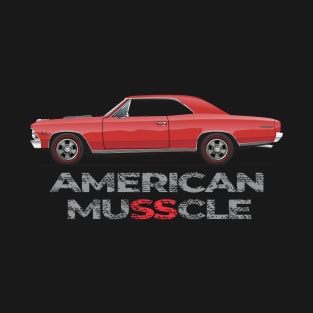 american muscle-Red T-Shirt