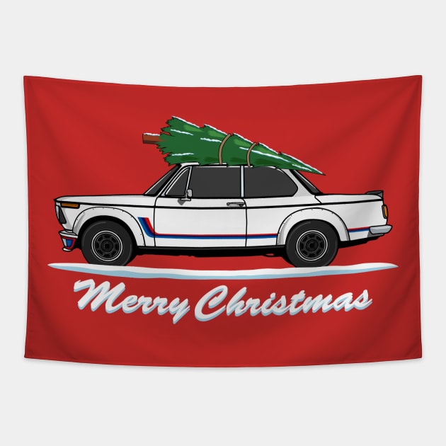 Classic 2002 Xmas Car Tapestry by HSDESIGNS