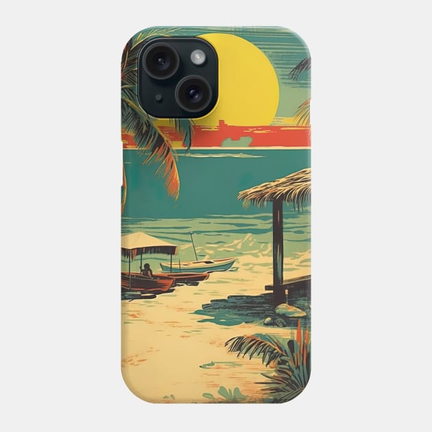 Cancun, Mexico, Travel Poster Phone Case by BokeeLee