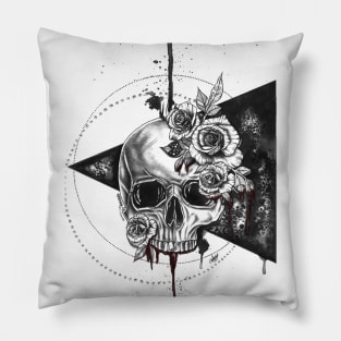 Geometric Skull Pillow