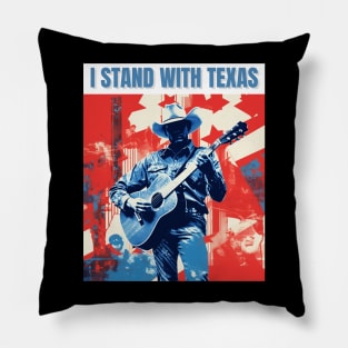 I stand with texas Pillow